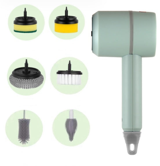 Multi-Functional Electric Cleaning Brush For Dishwashing & Bathroom Cleaning