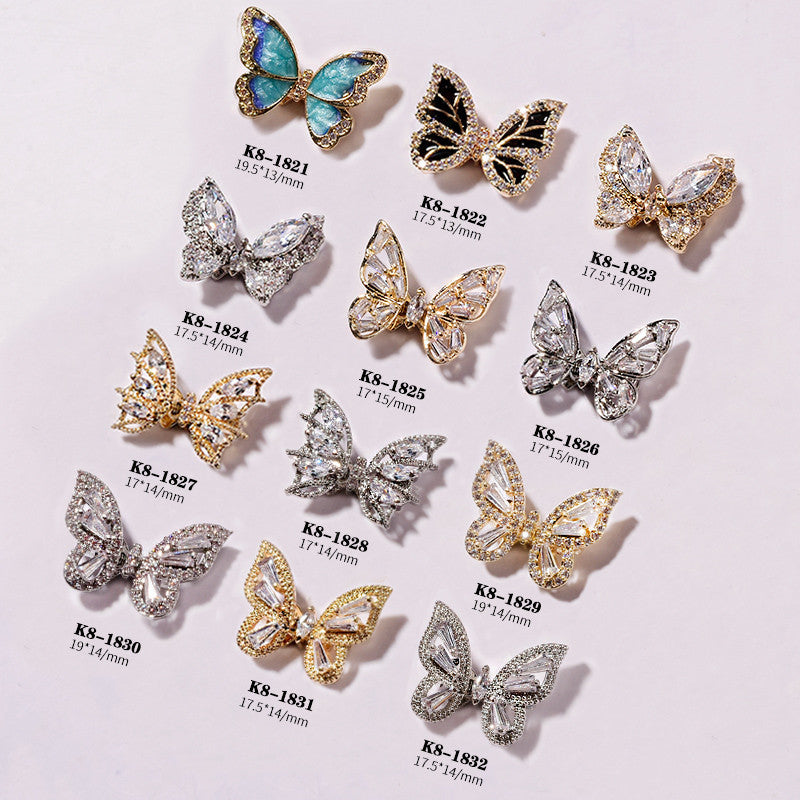 Exotic Butterfly Nail Art Jewelry