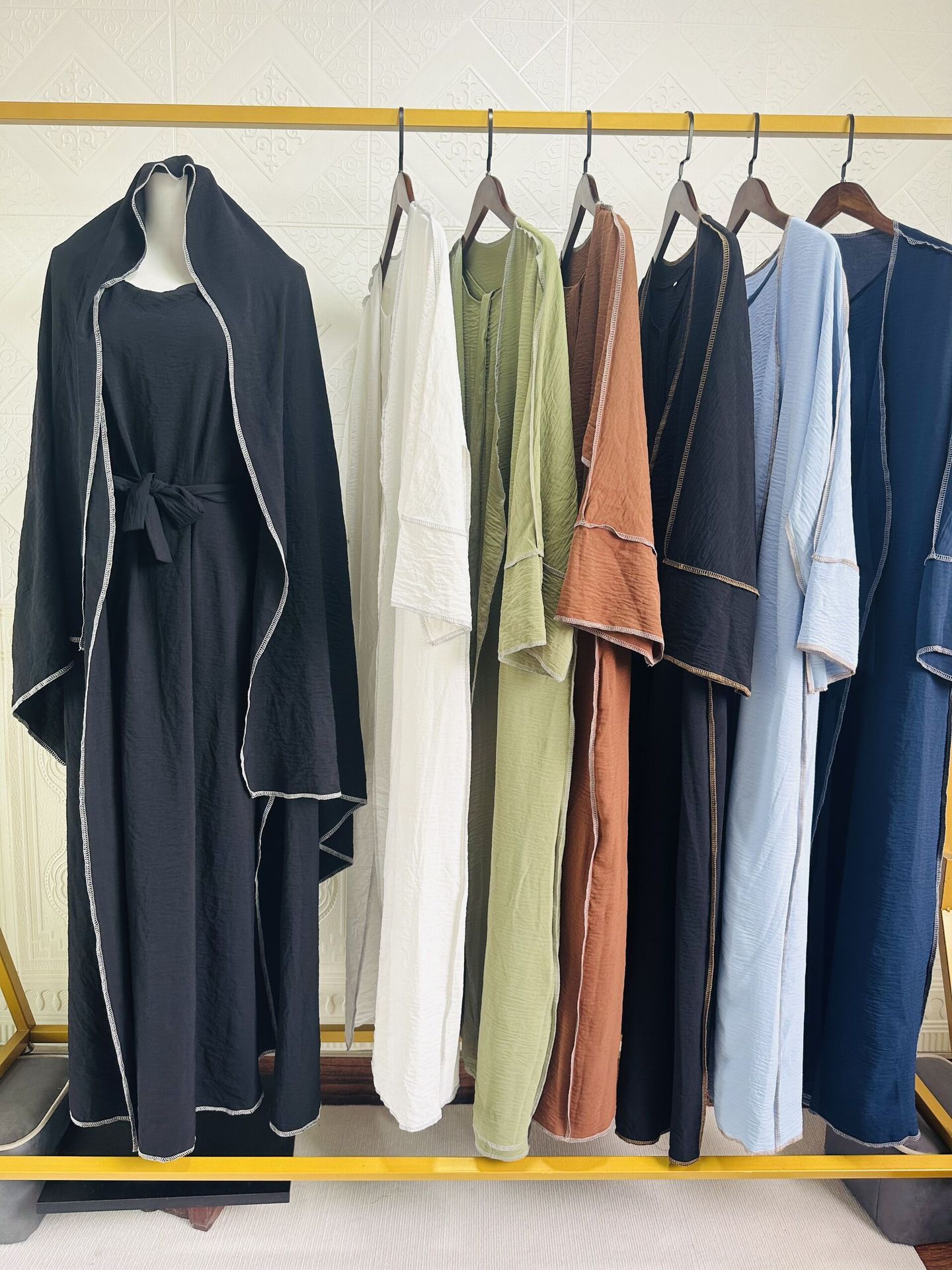 Iranian With Inner Wear & Edge Design Work Abaya (Burkha,kaftan) For Women