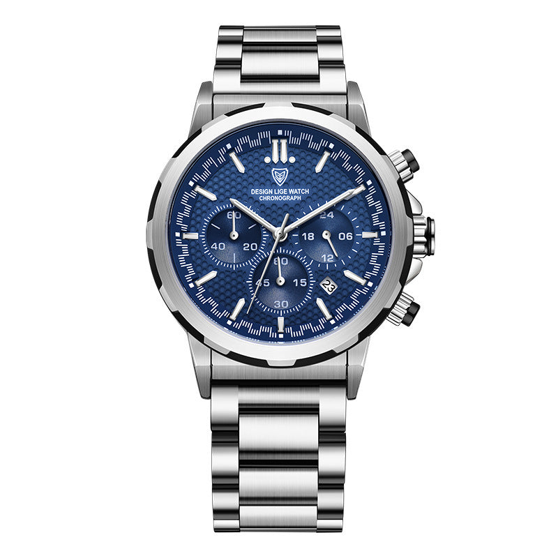 Classic Chronograph Classic Multifunctional with Luminous And Waterproof Watch