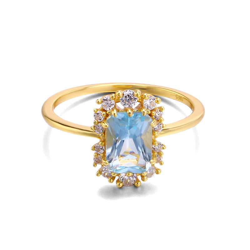 Inlaid with Zircon Jewellery Ring