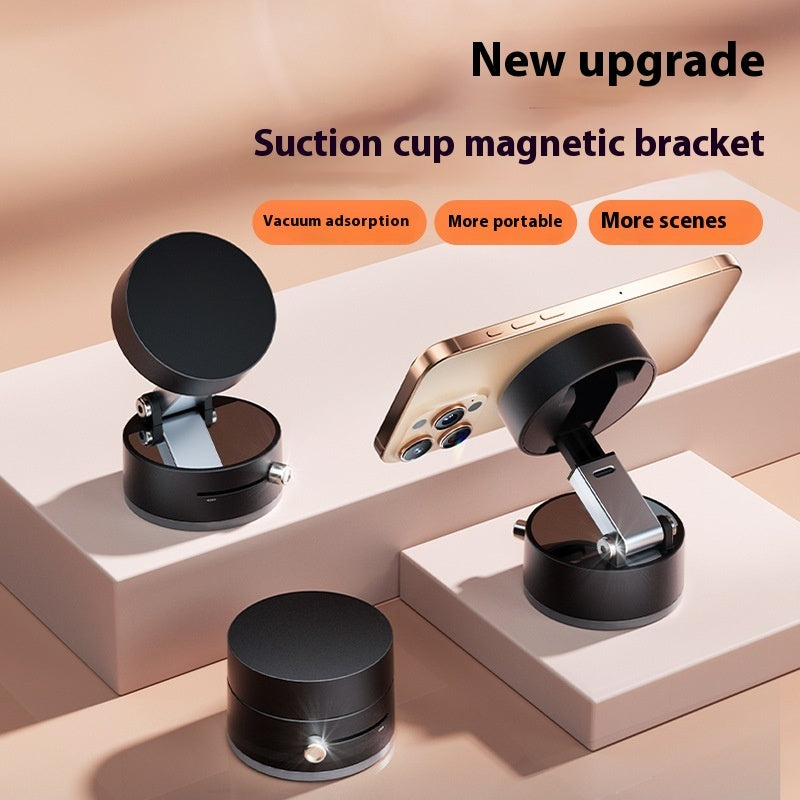 Foldable Magnetic Vacuum (Suction ) Car Phone Holder Cup Hands-Free Navigation For Smart Phone
