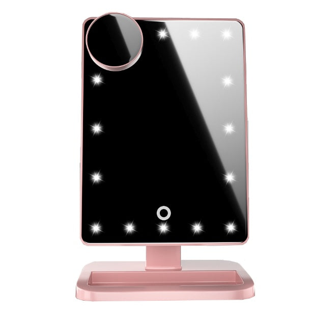 Touch Screen Makeup Mirror With LED & Built-in Bluetooth Speaker With 10X Magnifying Mirror
