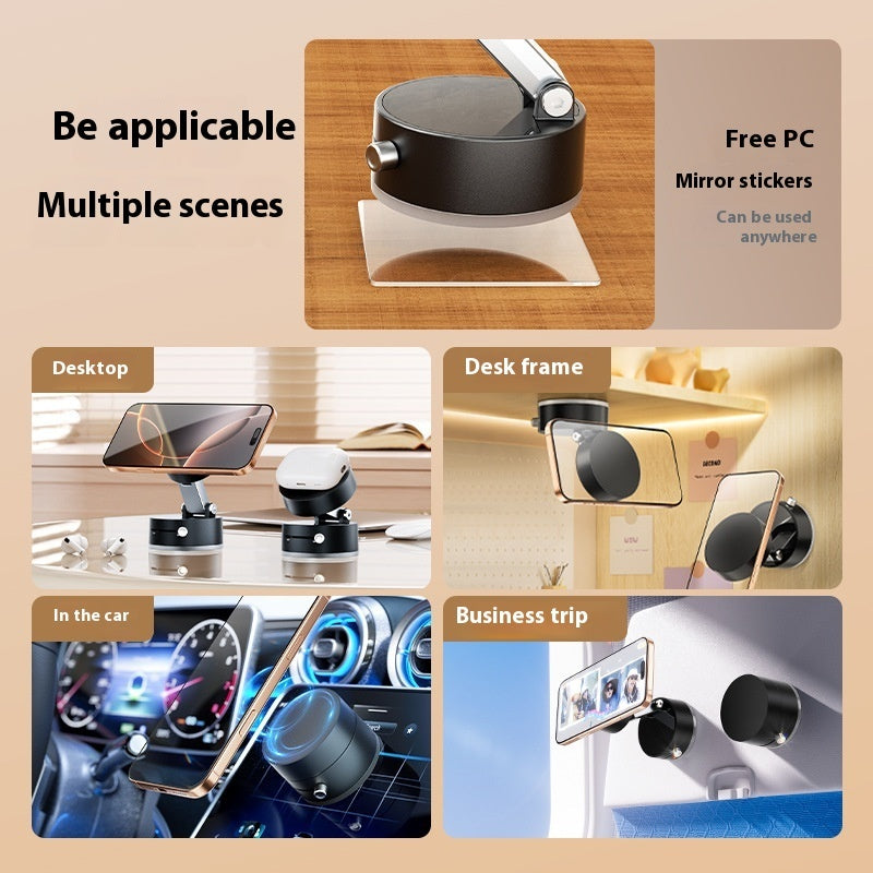Foldable Magnetic Vacuum (Suction ) Car Phone Holder Cup Hands-Free Navigation For Smart Phone