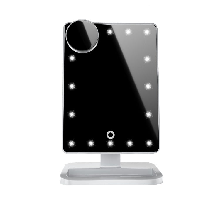 Touch Screen Makeup Mirror With LED & Built-in Bluetooth Speaker With 10X Magnifying Mirror