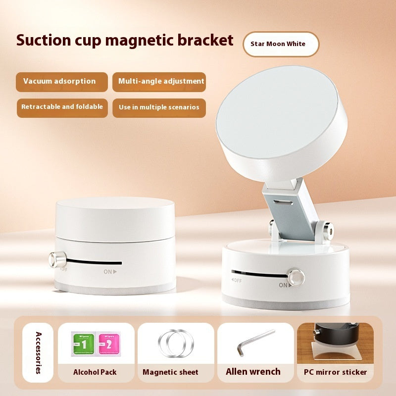 Foldable Magnetic Vacuum (Suction ) Car Phone Holder Cup Hands-Free Navigation For Smart Phone