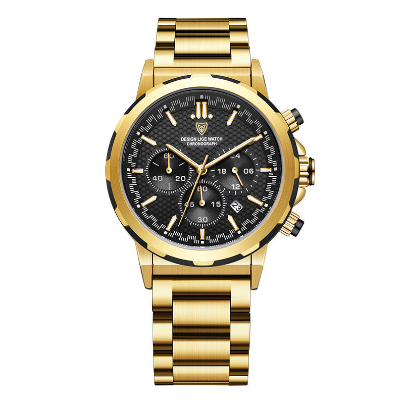 Classic Chronograph Classic Multifunctional with Luminous And Waterproof Watch
