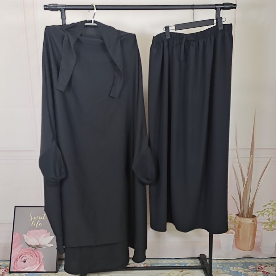 Iranian Loose Solid Color Middle-East Abaya (Burkha,kaftans) For Women
