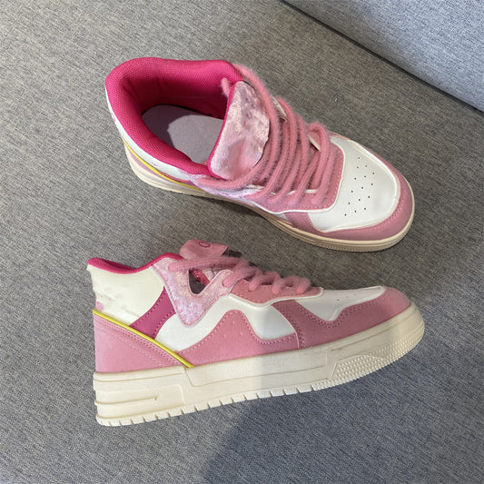 Women's Fashion Versatile High-top Thick-soled Sneakers