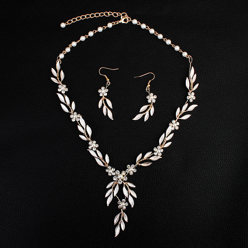 Bridal Elegant three-piece European and American Style jewelry Set