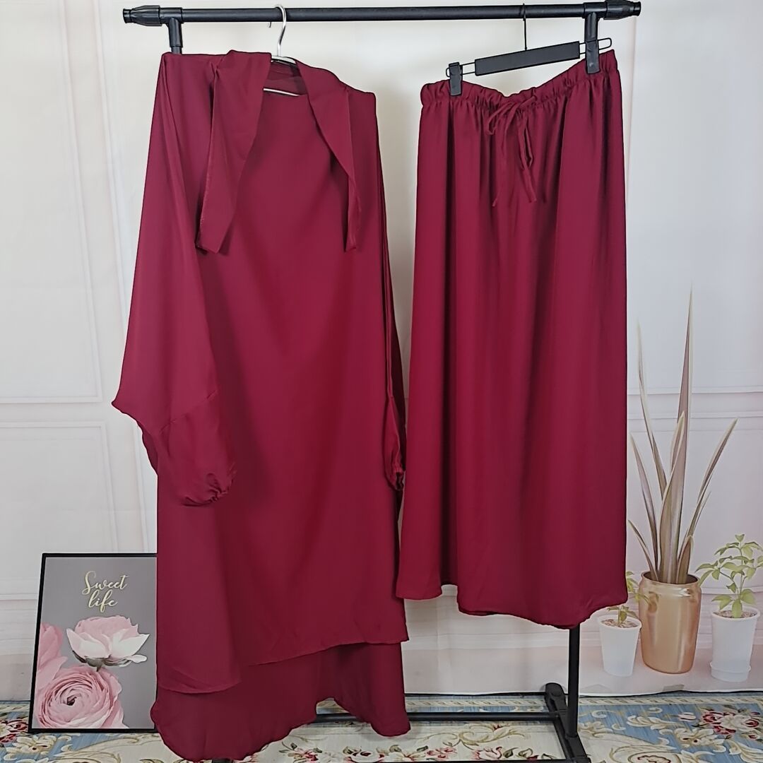Iranian Loose Solid Color Middle-East Abaya (Burkha,kaftans) For Women