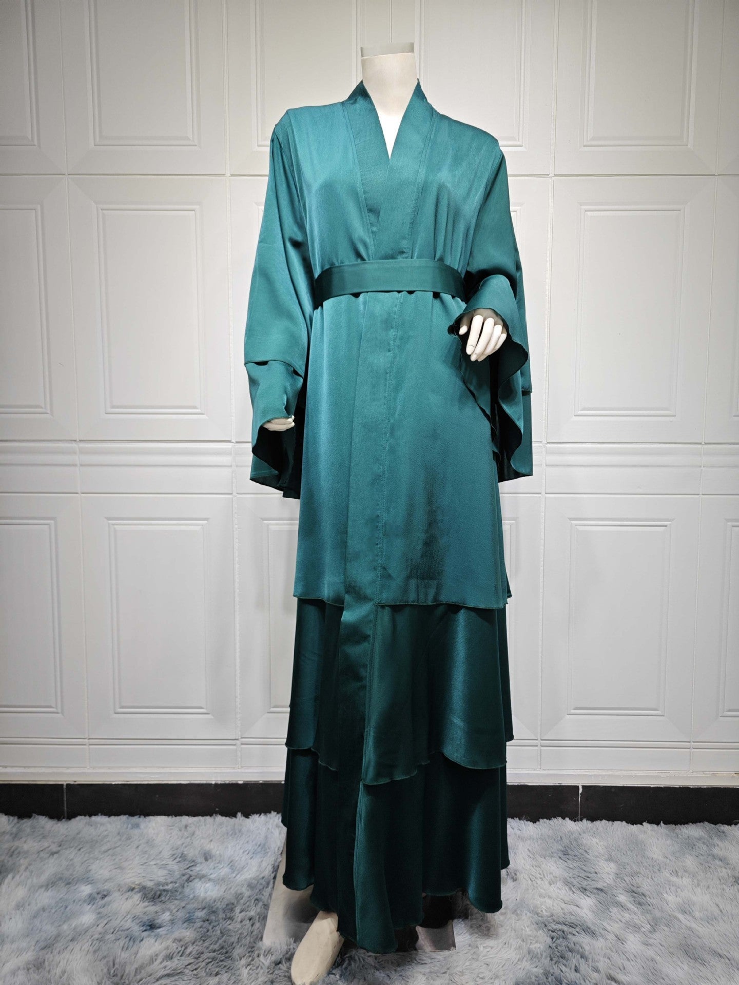 Modern Elegant Solid Color Party-Wear Abaya (Burkha,kaftan) For Women