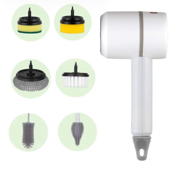 Multi-Functional Electric Cleaning Brush For Dishwashing & Bathroom Cleaning