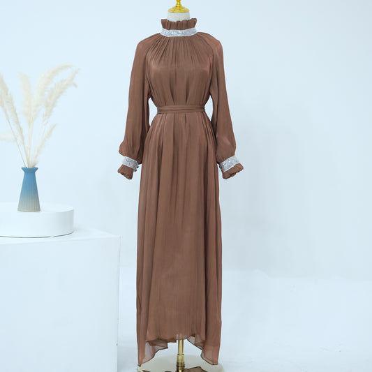 Luxurious & Exquisite Puff Sleeve Abaya (Burkha,kaftans) For Women