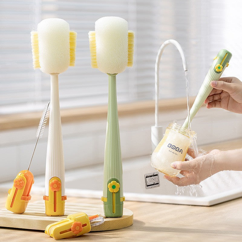 Multi-purpose 5-in-1 Cup Washing Brush With Insulation Kitchen Gadget