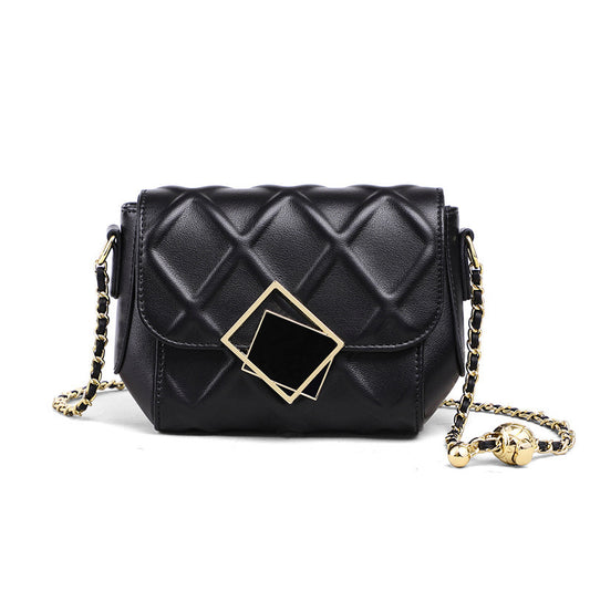 Elegant Leather Fashion With Rhombus Design Women's Bags