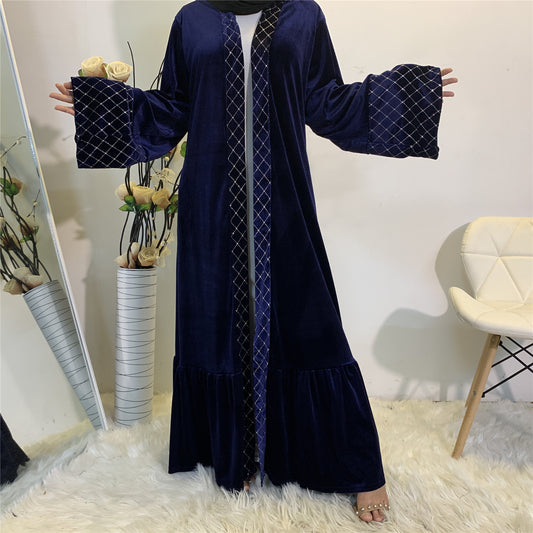 Royal Velvet Gilde Abaya (Burkha,kaftan) For Women