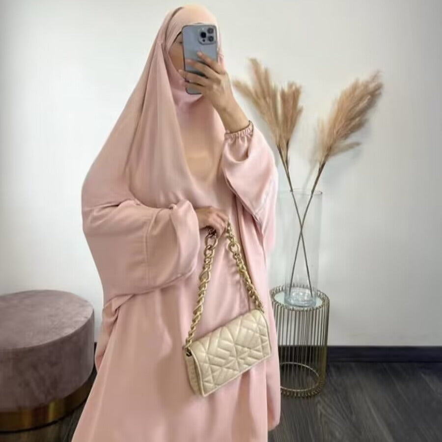 Iranian Loose Solid Color Middle-East Abaya (Burkha,kaftans) For Women