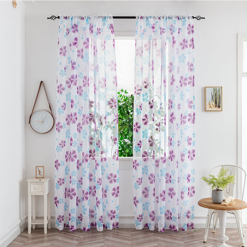 Modern Mesh Bedroom Light Transmission Decorative Curtain