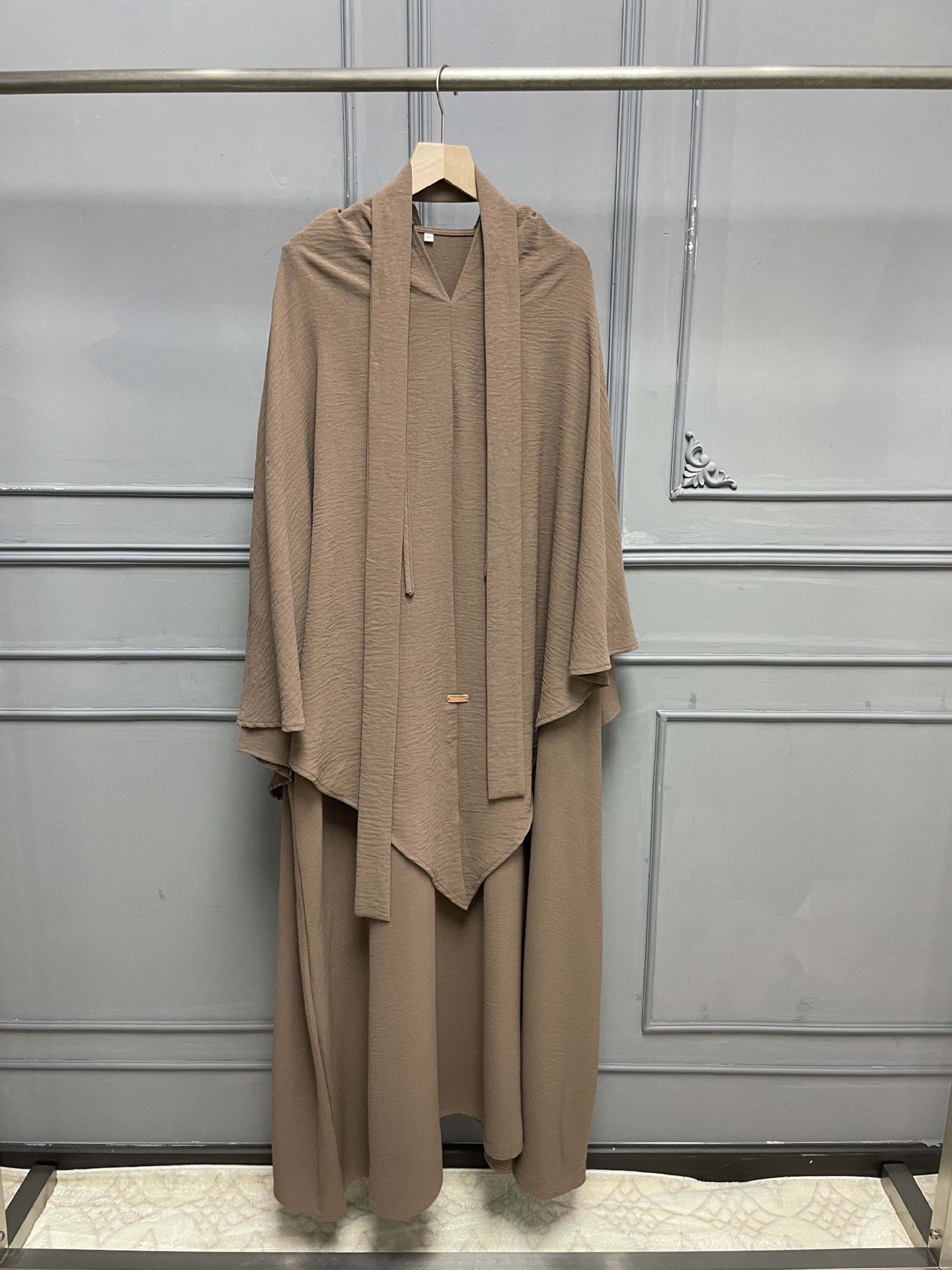 Iranian Two-piece Headscarf & Abaya (Burkha,kaftan) For Women