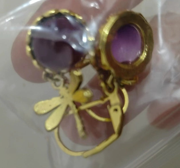 Elegant Women's Earrings Hanging Vintage Dragonfly Pendant Earring