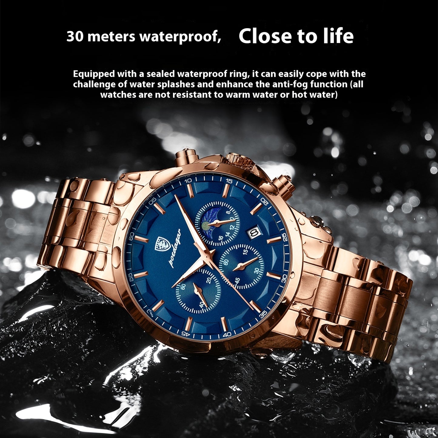 Classic Business Mechanical Men's Quartz Wrist Watch