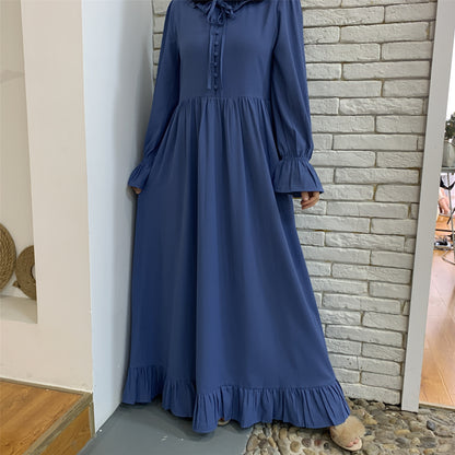 Versatile & Modern Middle-East Solid Color  Abaya (Burkha,kaftan) For Women