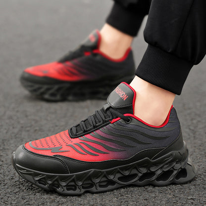 Men's Lace-up Sneakers Thick-soled Outdoor Running Sports Sneaker's