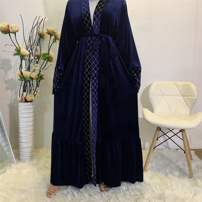 Royal Velvet Gilde Abaya (Burkha,kaftan) For Women