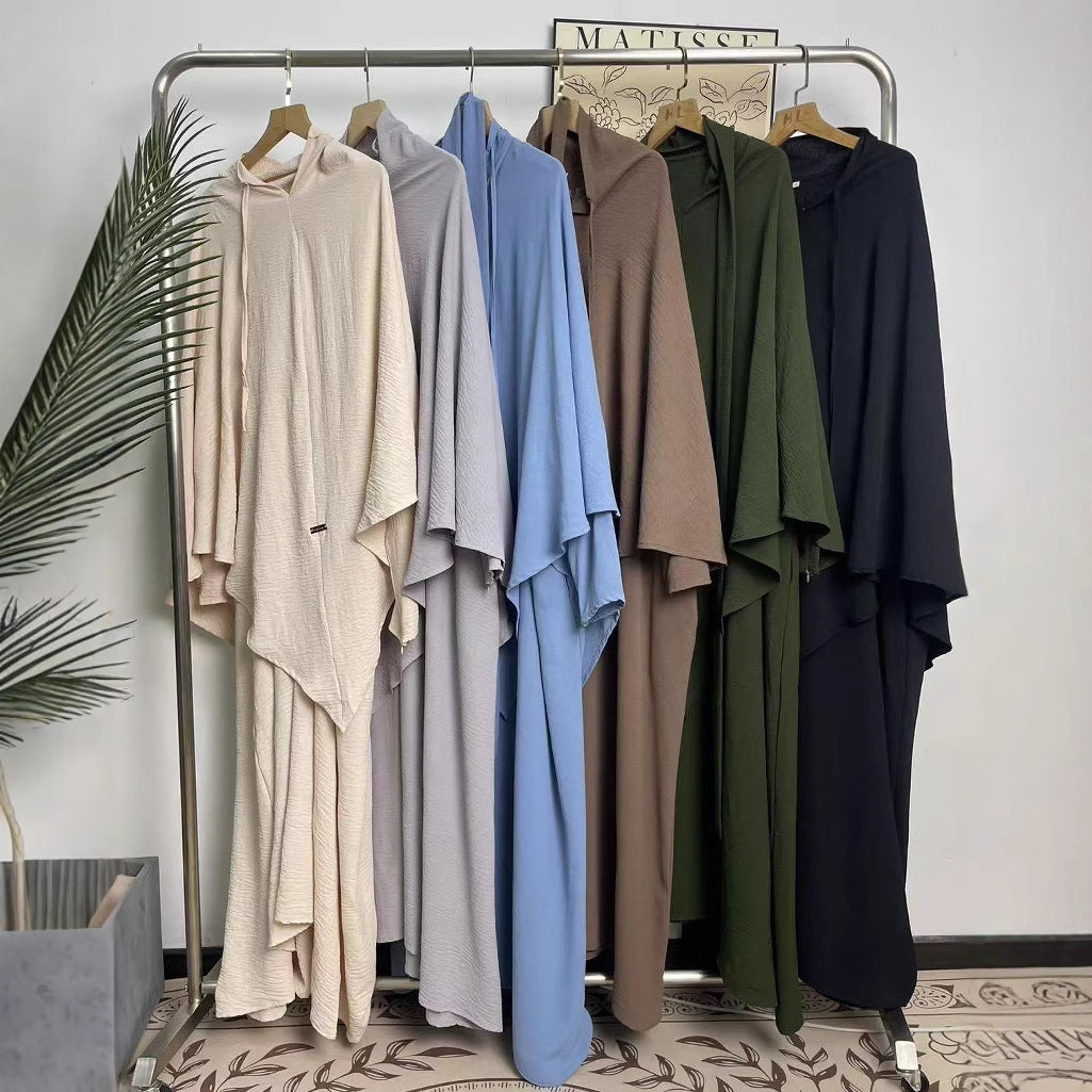 Iranian Two-piece Headscarf & Abaya (Burkha,kaftan) For Women
