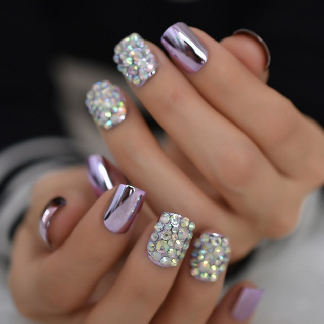 Metallic Removable Nails for women