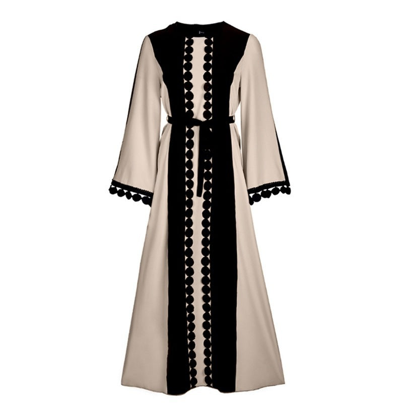 Versatile Middle Eastern lace patchwork Abaya (Burkha,Kaftans) For Women