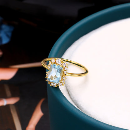 Inlaid with Zircon Jewellery Ring