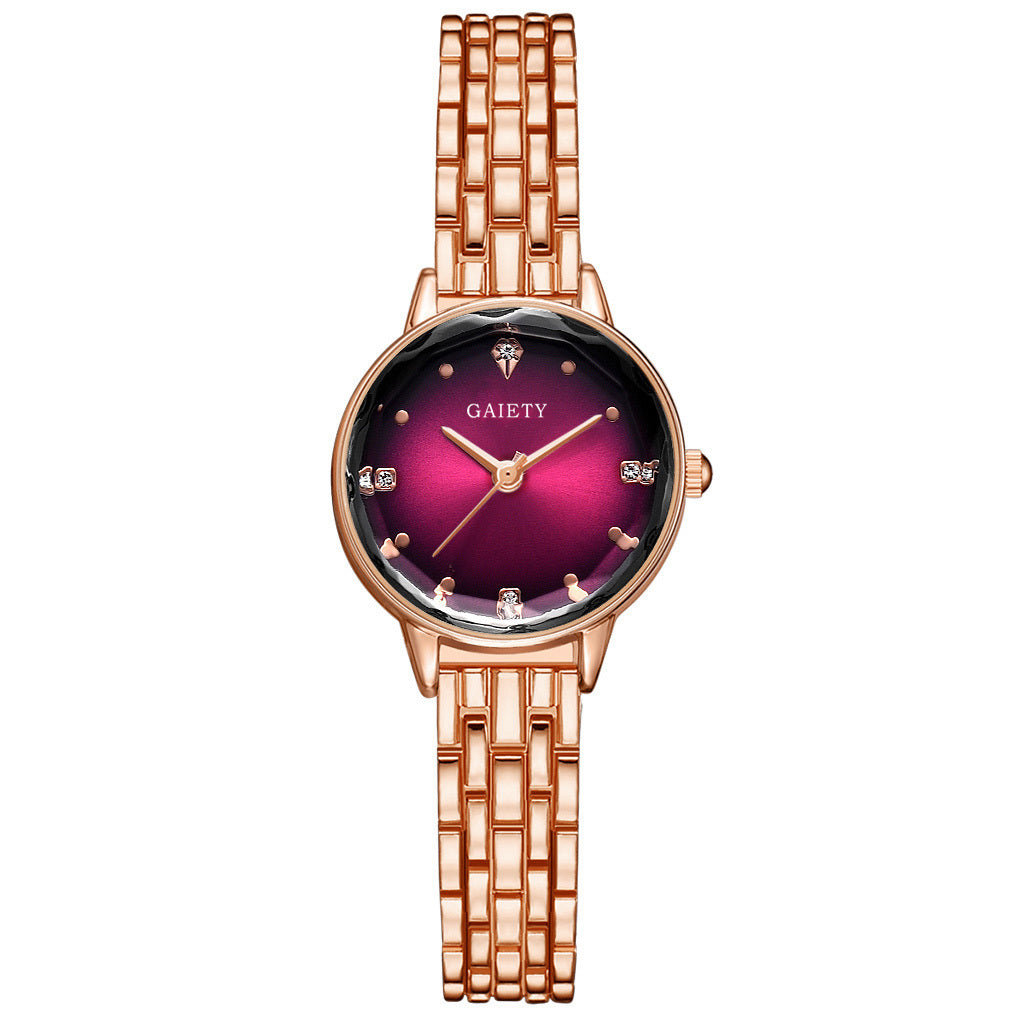 Elegant Women Casual Romantic Wrist Watch With  Alloy Strap