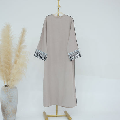 Elegant Middle-East Stitching keffiyeh Series Abaya (Burkha,Kaftans) For Women