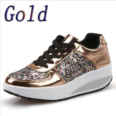 Versatile Glitter Sequin Women's Vulcanized sneaker