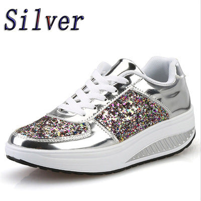Versatile Glitter Sequin Women's Vulcanized sneaker