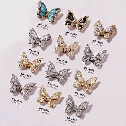 Exotic Butterfly Nail Art Jewelry