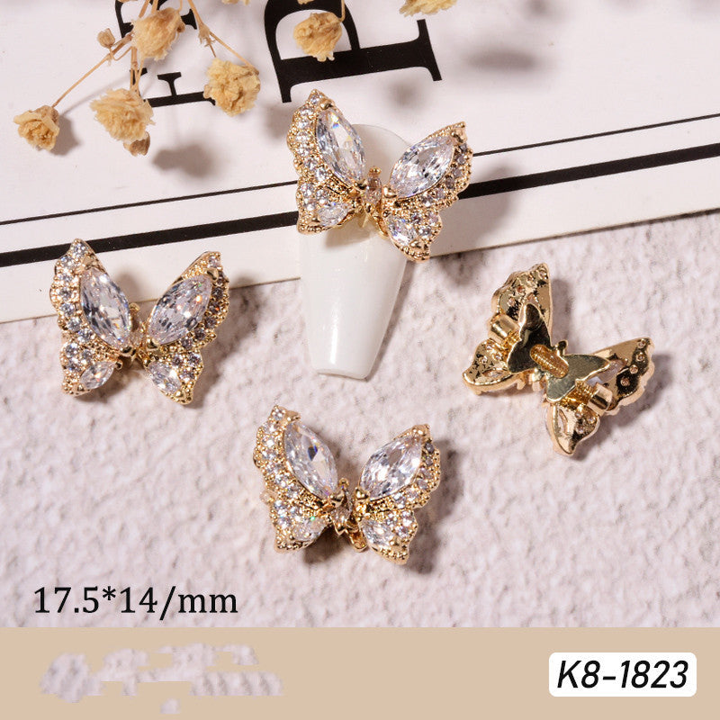 Exotic Butterfly Nail Art Jewelry