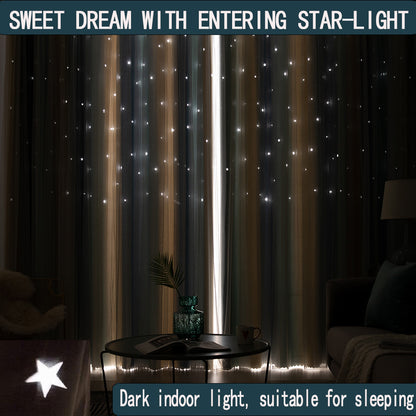 Gradient Color Double- Layer Window Black-Out Curtains
