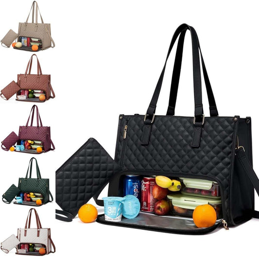 Multifunctional Fashionable Thermal Insulation Lunch Box & Leak-proof Crossbody Storage Bag Women's Handbag