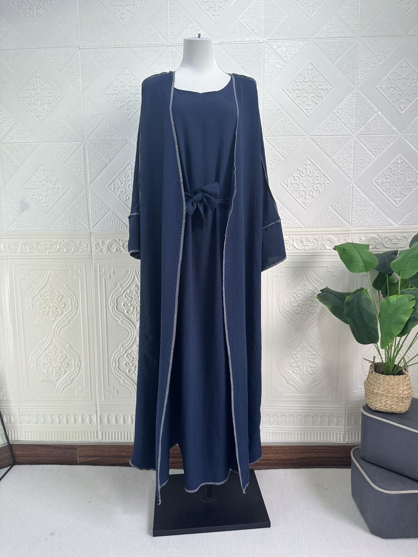 Iranian With Inner Wear & Edge Design Work Abaya (Burkha,kaftan) For Women