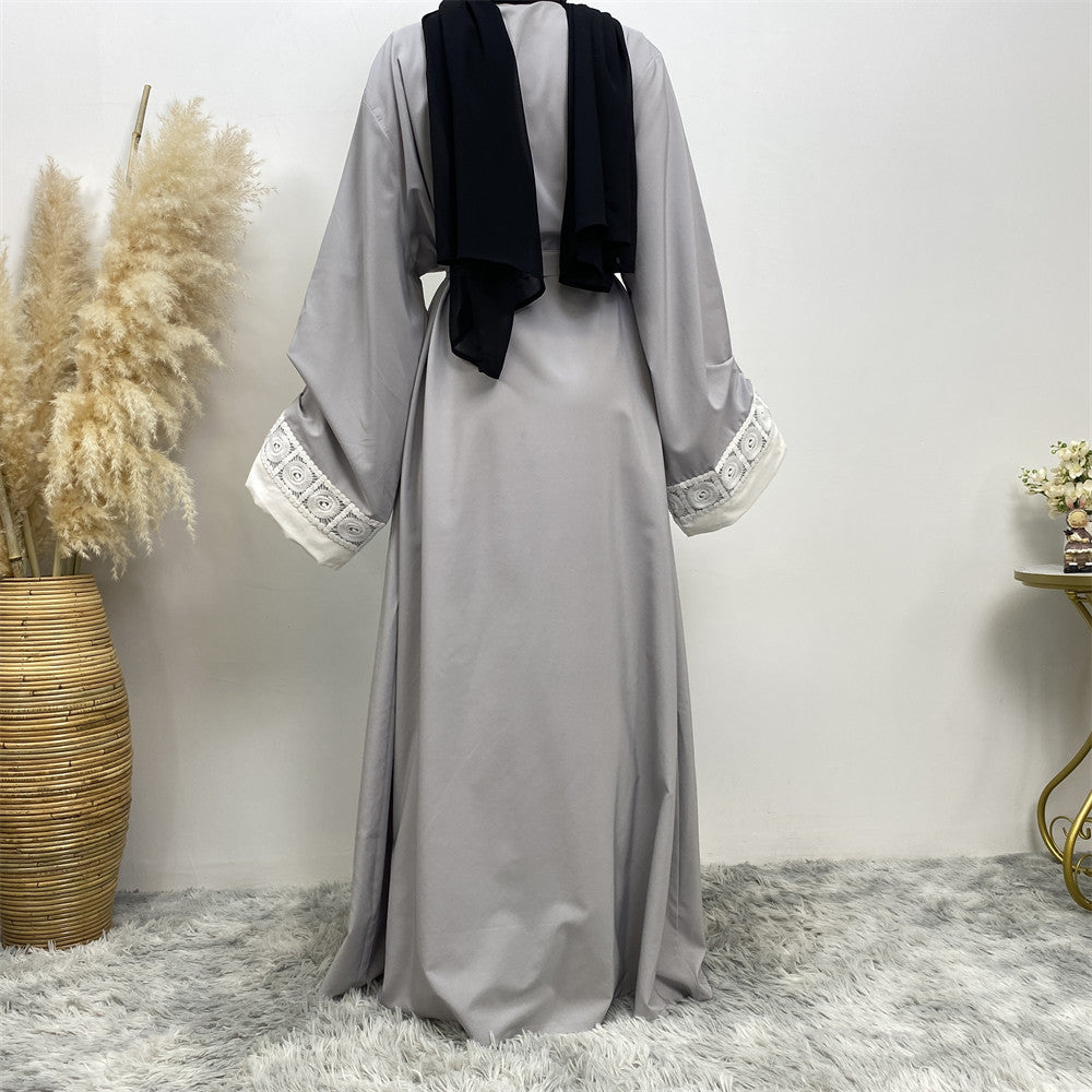 Classic Patchwork Lace Abaya (Burkha,kaftans) For Women