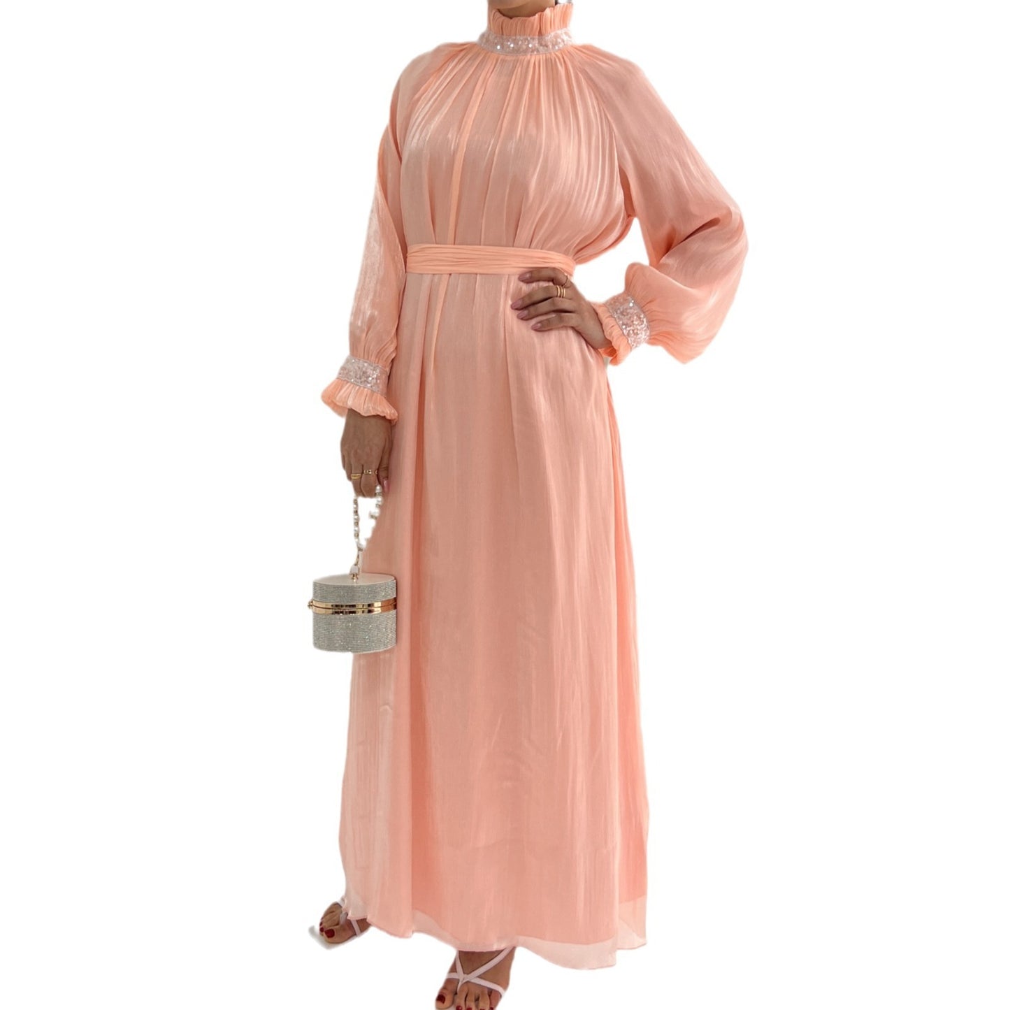 Luxurious & Exquisite Puff Sleeve Abaya (Burkha,kaftans) For Women