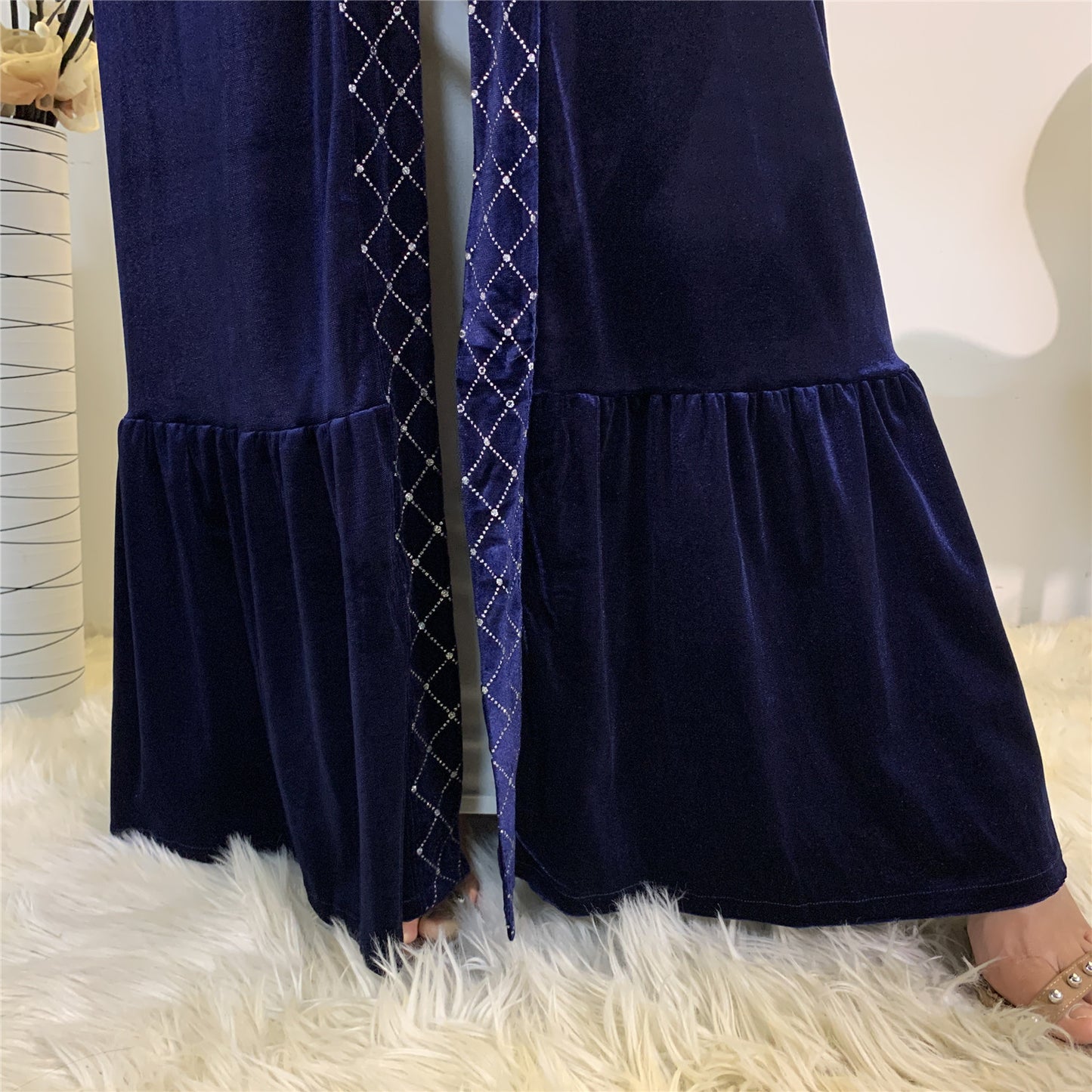 Royal Velvet Gilde Abaya (Burkha,kaftan) For Women