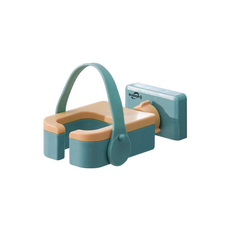 Hair Dryer Holder with Wall-mounted Punch-free Woundable Multifunctional Blower Holder Bathroom Essentials
