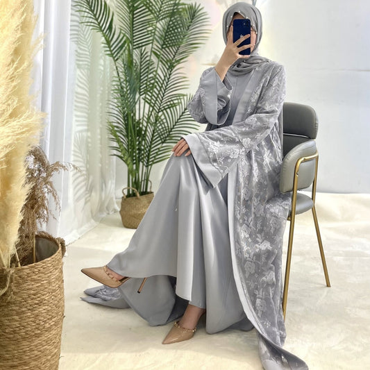 Luxury Flower Design Modern Abaya (Burkha,Kaftan) For Women