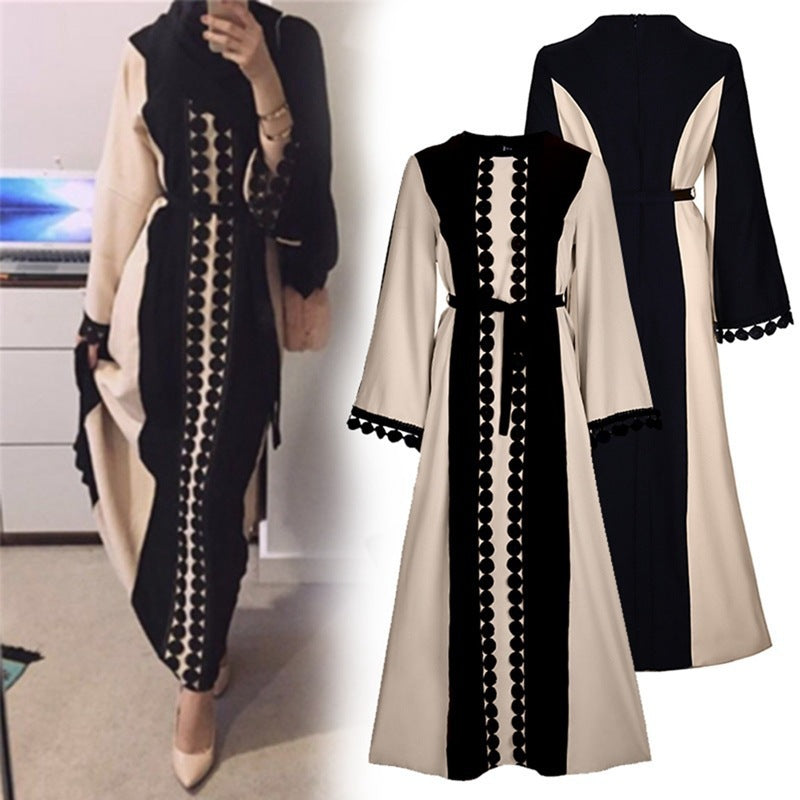 Versatile Middle Eastern lace patchwork Abaya (Burkha,Kaftans) For Women