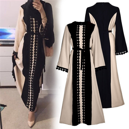 Versatile Middle Eastern lace patchwork Abaya (Burkha,Kaftans) For Women