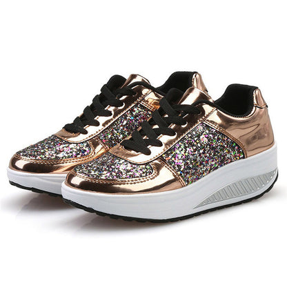 Versatile Glitter Sequin Women's Vulcanized sneaker